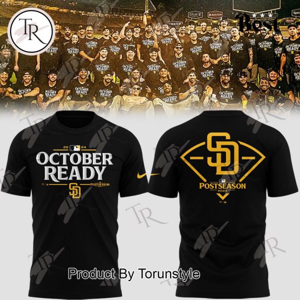 San Diego Padres October Ready 2024 Hoodie – Black