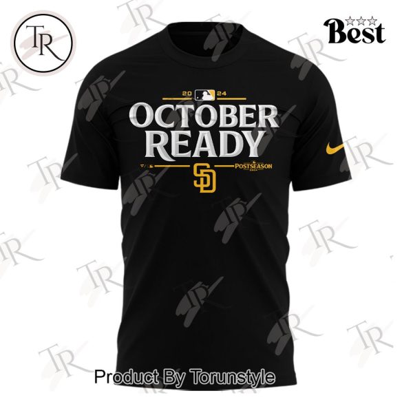 San Diego Padres October Ready 2024 Hoodie – Black