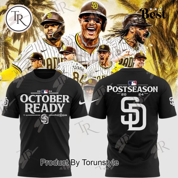 San Diego Padres October Ready Postseason 2024 Hoodie – Black