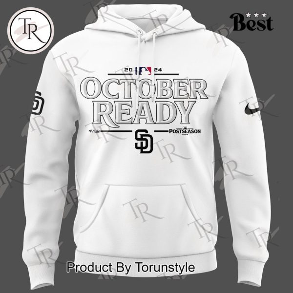 San Diego Padres October Ready Postseason 2024 Hoodie – White