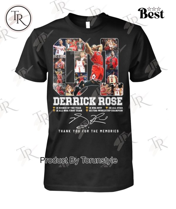 Derrick Rose Thank You For The Memories T-Shirt