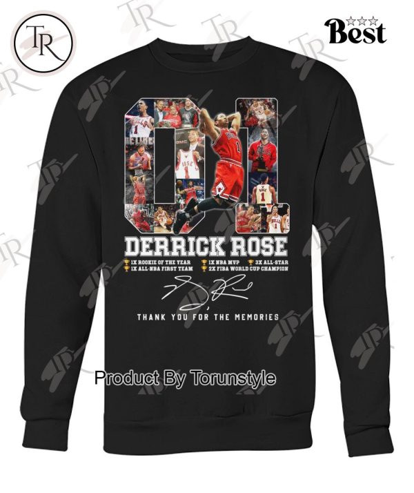 Derrick Rose Thank You For The Memories T-Shirt