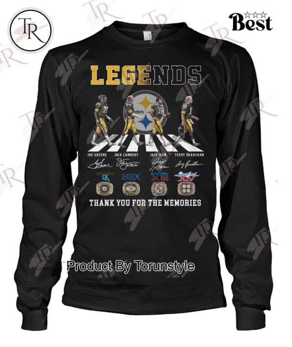 Legends Pittsburgh Steelers Thank You For The Memories T-Shirt