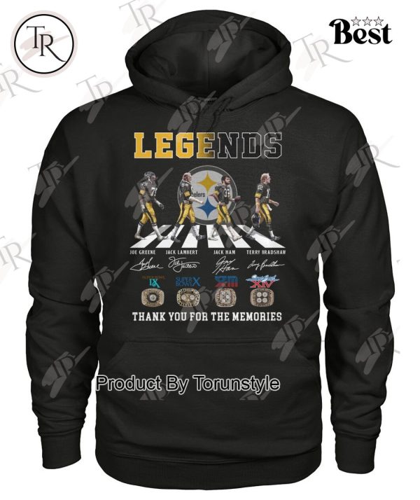 Legends Pittsburgh Steelers Thank You For The Memories T-Shirt