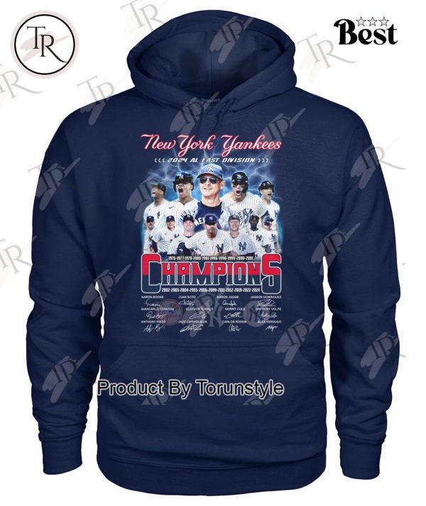 New York Yankees 2024 AL East Division Champions T-Shirt