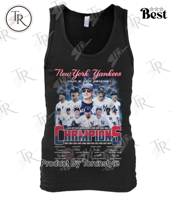 New York Yankees 2024 AL East Division Champions T-Shirt