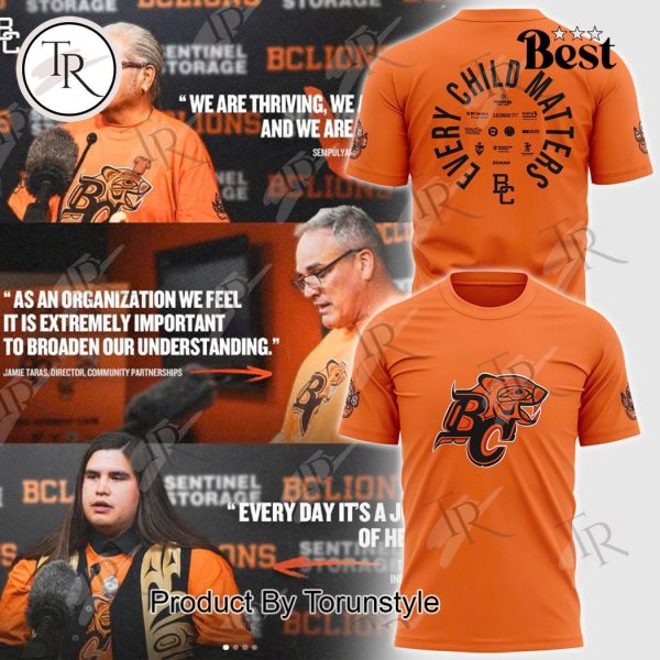 2024 BC Lions Orange Every Child Matters T-Shirt