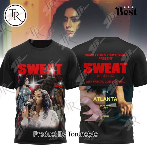 Charli XCX & Troye Sivan Present Sweat North America 2024 T-Shirt