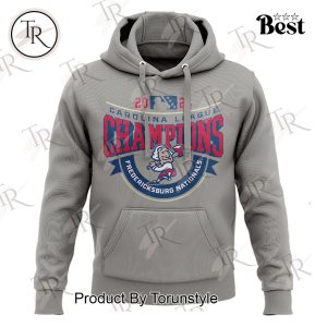 Fredericksburg Nationals 2024 Carolina League Champions Hoodie – Grey