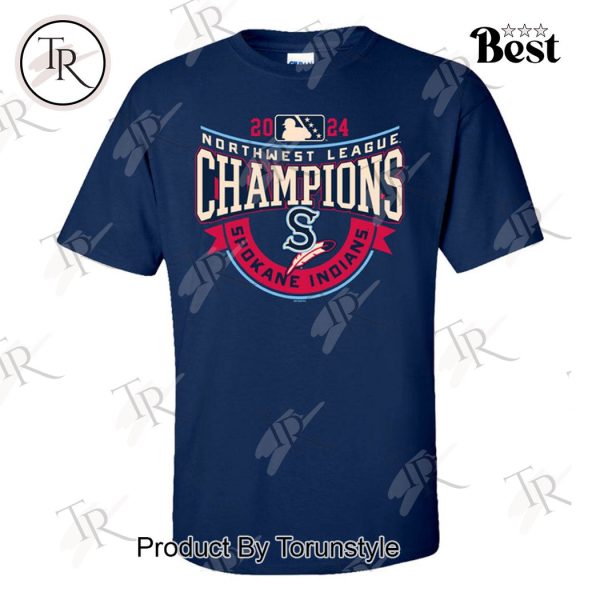 Spokane Indians 2024 Northwest League Champions T-Shirt