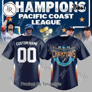 Personalized Sugar Land Space Cowboys Pacific Coast League Champions Baseball Jersey