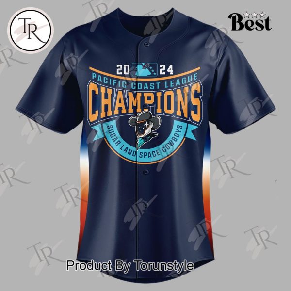 Personalized Sugar Land Space Cowboys Pacific Coast League Champions Baseball Jersey