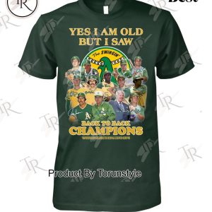 Oakland Athletics Back To Back Champions World Series 1972 1973 1974 T-Shirt