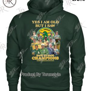 Oakland Athletics Back To Back Champions World Series 1972 1973 1974 T-Shirt