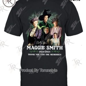 90 Years Of 1934-2024 Maggie Smith Thank You For The Memories T-Shirt