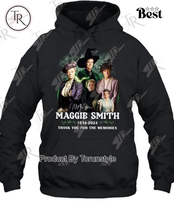 90 Years Of 1934-2024 Maggie Smith Thank You For The Memories T-Shirt