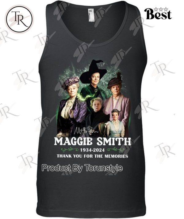 90 Years Of 1934-2024 Maggie Smith Thank You For The Memories T-Shirt