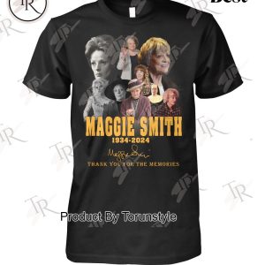 Maggie Smith 1934-2024 Harry Potter Thank You For The Memories T-Shirt