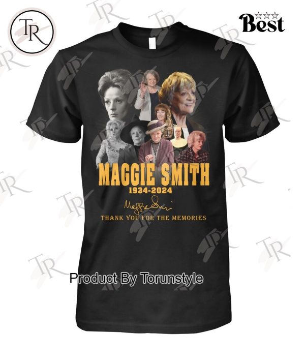 Maggie Smith 1934-2024 Thank You For The Memories T-Shirt