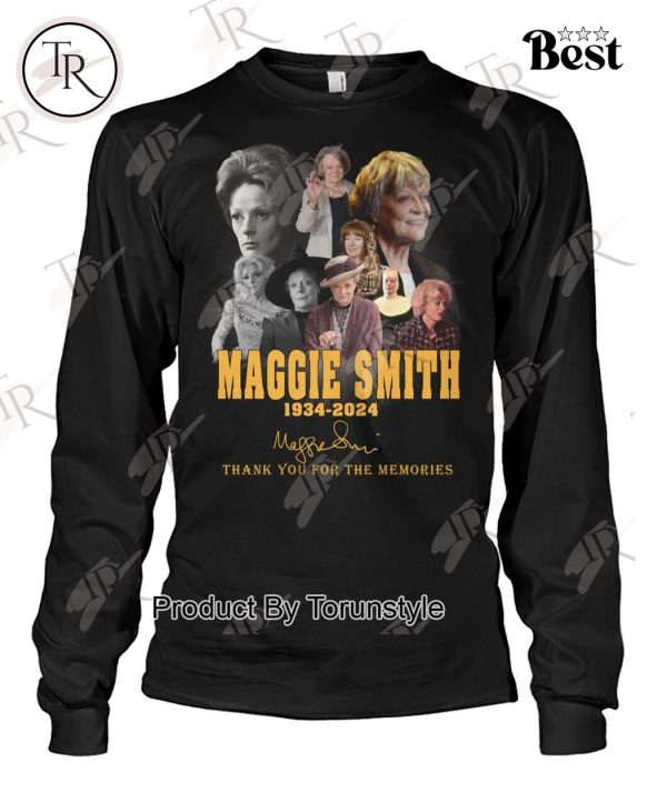 Maggie Smith 1934-2024 Thank You For The Memories T-Shirt