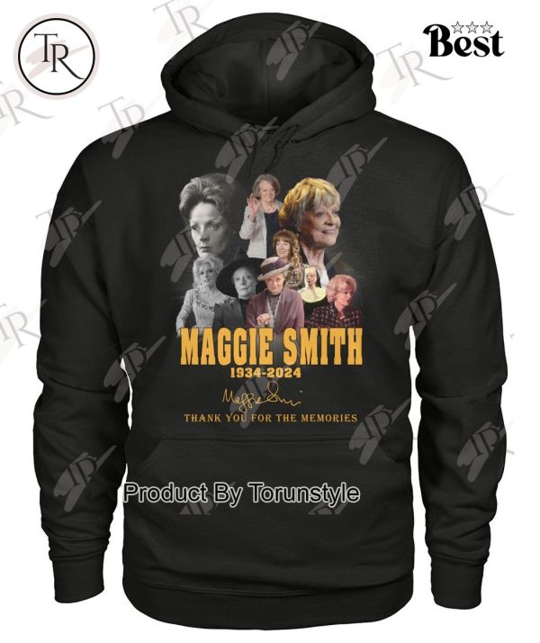 Maggie Smith 1934-2024 Thank You For The Memories T-Shirt