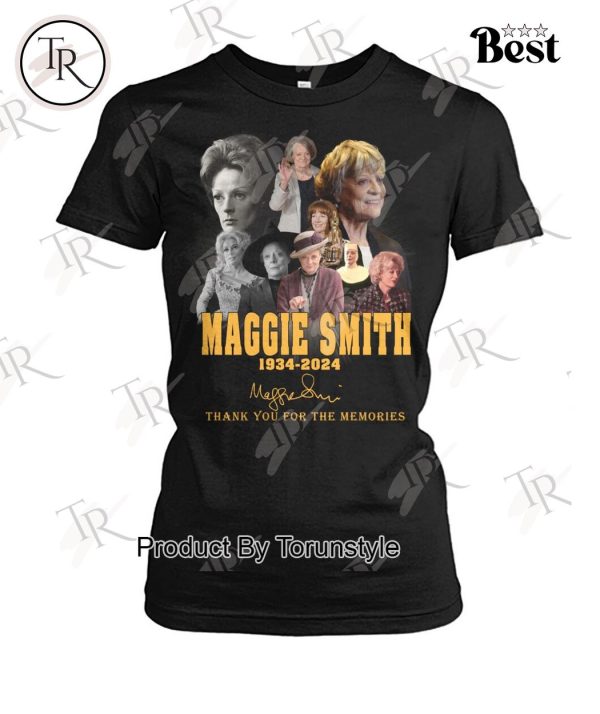 Maggie Smith 1934-2024 Thank You For The Memories T-Shirt