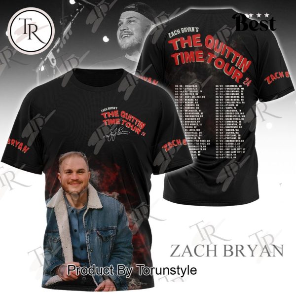 Zach Bryan’s The Quittin Time Tour 2024 Hoodie