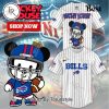 Special Mickey Mouse Design Carolina Panthers Baseball Jersey