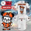 Special Mickey Mouse Design Cleveland Browns Baseball Jersey