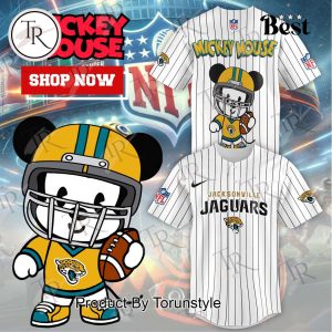 Special Mickey Mouse Design Jacksonville Jaguars Baseball Jersey