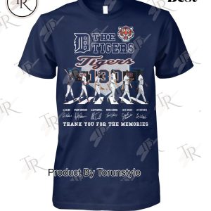 Detroit Tigers 130 Years 1894-2024 Thank You For The Memories T-Shirt