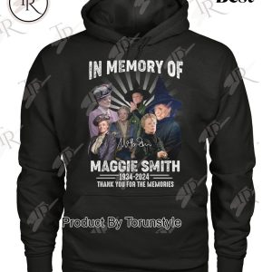 In Memory Of Maggie Smith 1934-2024 Thank You For The Memories T-Shirt