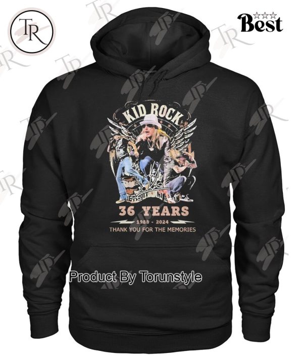 Kid Rock 32 Years 1988-2024 Thank You For The Memories T-Shirt