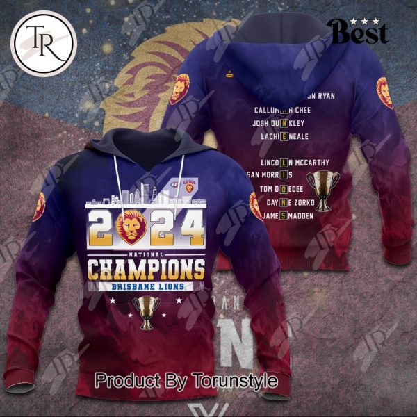 2024 National Champions Brisbane Lions Hoodie