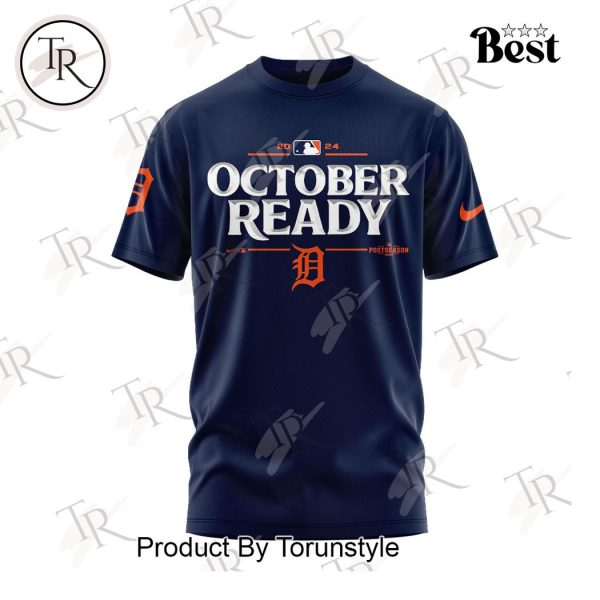 Detroit Tigers 2024 October Ready Clinched Postseason Hoodie