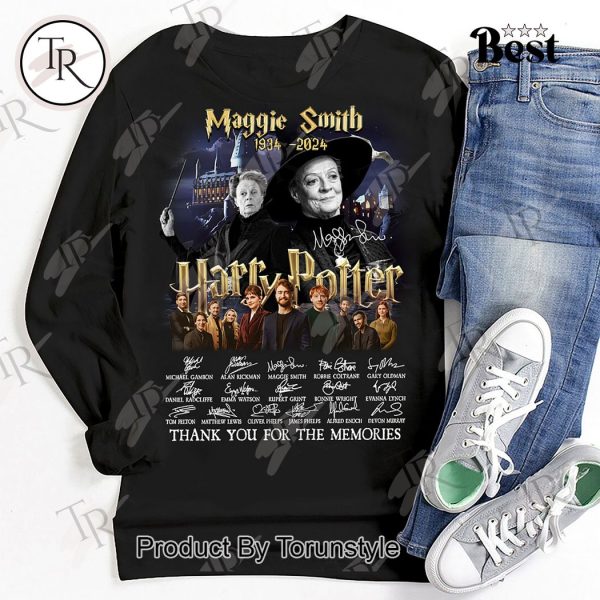 Maggie Smith 1934-2024 Harry Potter Thank You For The Memories T-Shirt