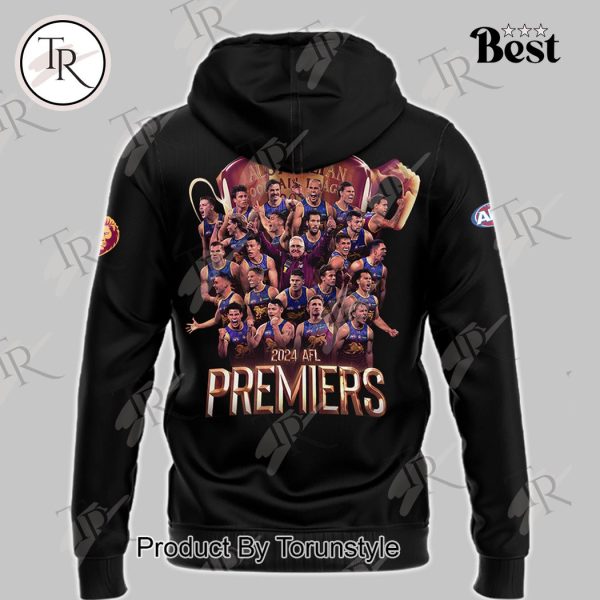 Brisbane Lions 2024 Autralian Football League Champions Hoodie – Black