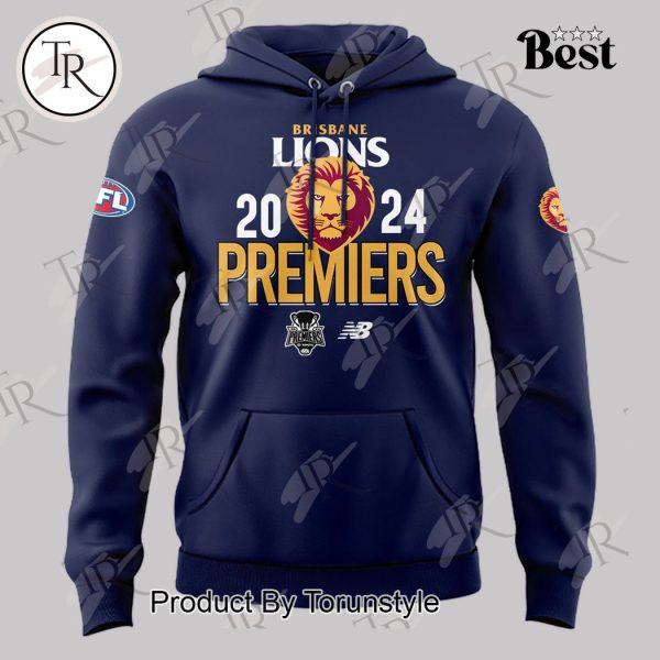 Brisbane Lions 2024 Premiers Hoodie – Blue