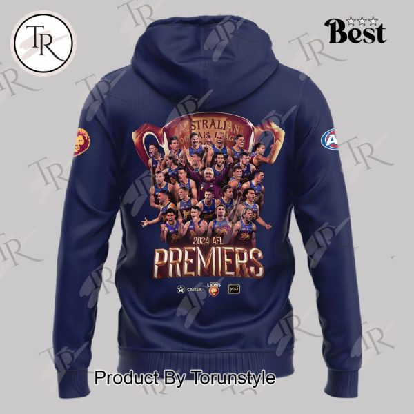 Brisbane Lions 2024 Premiers Hoodie – Blue