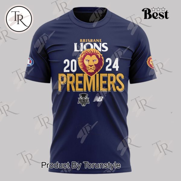 Brisbane Lions 2024 Premiers Hoodie – Blue