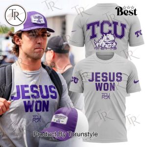 Jesus Won TCU Football T-Shirt – Purple