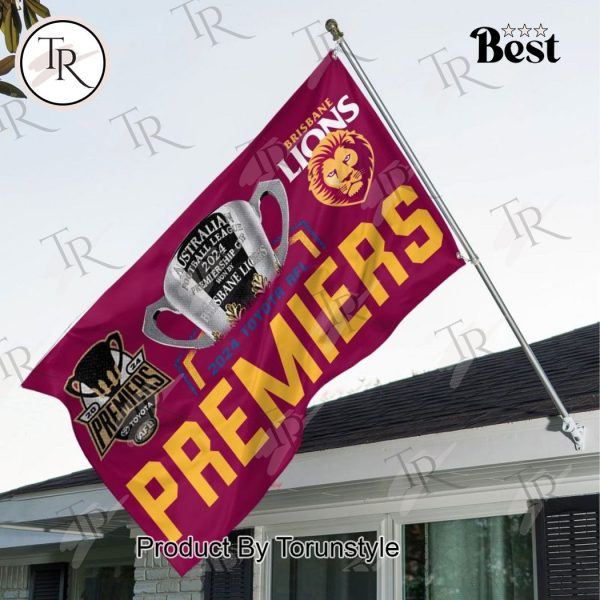 2024 Toyota AFL Premiers Brisbane Lions Flag