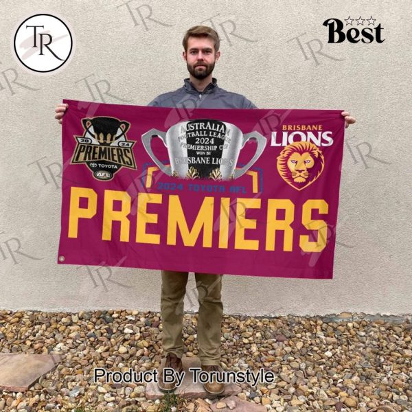 2024 Toyota AFL Premiers Brisbane Lions Flag