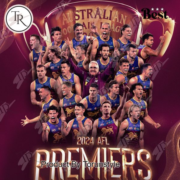 Brisbane Lions 2024 AFL Premiers Flag