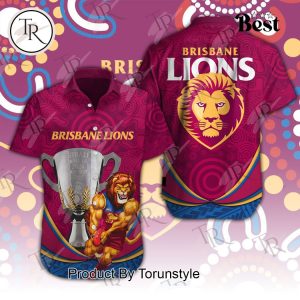 Brisbane Lions AFL 2024 Premiership Cup Hawaiian Shirt