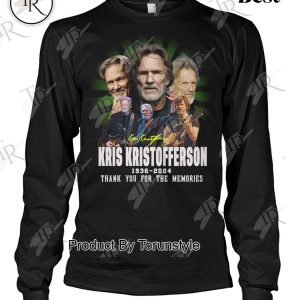 Kris Kristofferson 1936-2024 Thank You For The Memories T-Shirt