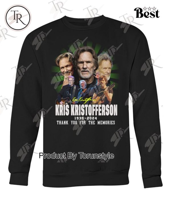 Kris Kristofferson 1936-2024 Thank You For The Memories T-Shirt