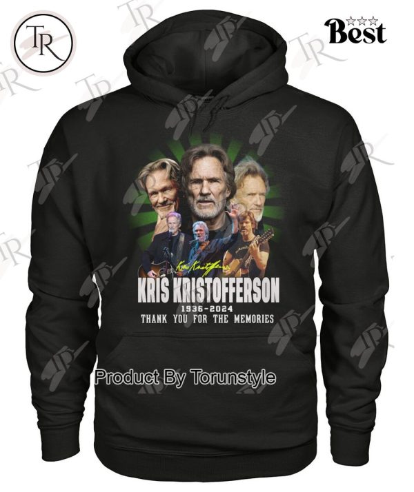 Kris Kristofferson 1936-2024 Thank You For The Memories T-Shirt