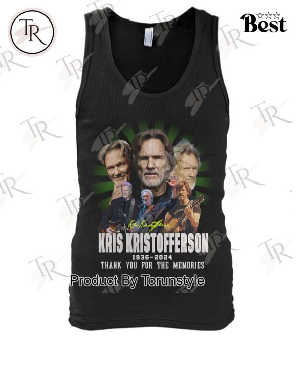 Kris Kristofferson 1936-2024 Thank You For The Memories T-Shirt