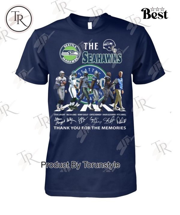 Seattle Seahawks 50th Anniversary Thank You For The Memories T-Shirt